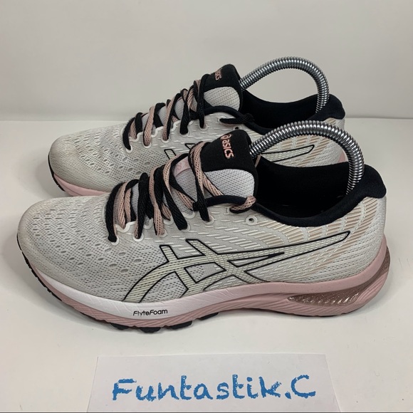 ❌SOLD❌ Asics Gel-Cumulus 22 FlyteFoam 1012A839 Women's Size: 8 White/Pink Shoes. - Picture 3 of 15